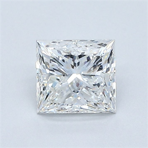 Picture of Natural Diamond 0.90 Carats, Princess with  Cut, G Color, VVS2 Clarity and Certified by GIA