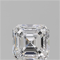 Natural Diamond 1.20 Carats, Asscher with  Cut, D Color, VVS2 Clarity and Certified by GIA