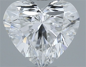 Picture of Natural Diamond 0.30 Carats, Heart with  Cut, F Color, VVS1 Clarity and Certified by GIA