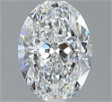 Diamante Natural 2.01 quilates, Ovalado , Color F, claridad SI1 y certificado GIA