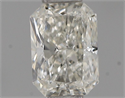 Natural Diamond 0.50 Carats, Radiant with  Cut, H Color, SI1 Clarity and Certified by IGI