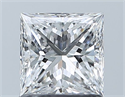 Diamante Natural 1.02 quilates, Princesa , Color D, claridad SI2 y certificado GIA