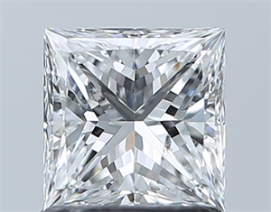 Foto Diamante Natural 1.02 quilates, Princesa , Color D, claridad SI2 y certificado GIA de