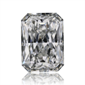 Natural Diamond 0.71 Carats, Radiant with  Cut, F Color, VVS1 Clarity and Certified by GIA