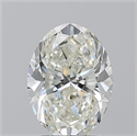 Natural Diamond 1.70 Carats, Oval with  Cut, J Color, VVS2 Clarity and Certified by GIA