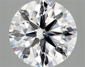 Picture of Lab Grown Diamond 2.51 Carats, Round with Excellent Cut, D Color, VVS2 Clarity and Certified by IGI