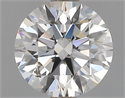 Natural Diamond 0.73 Carats, Round with Excellent Cut, F Color, SI2 Clarity and Certified by GIA