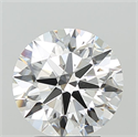 Lab Grown Diamond 3.05 Carats, Round with Ideal Cut, F Color, VVS2 Clarity and Certified by IGI