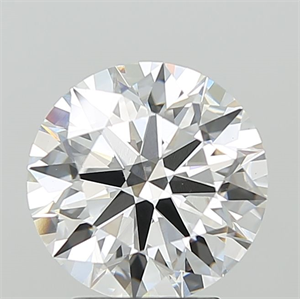 Picture of Lab Grown Diamond 3.05 Carats, Round with Ideal Cut, F Color, VVS2 Clarity and Certified by IGI