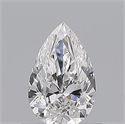 Diamante Natural 0.51 quilates, De pera , Color E, claridad SI1 y certificado GIA