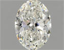 Natural Diamond 0.90 Carats, Oval with  Cut, G Color, SI1 Clarity and Certified by GIA
