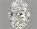 Natural Diamond 0.90 Carats, Oval with  Cut, G Color, SI1 Clarity and Certified by GIA