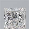 Natural Diamond 0.90 Carats, Princess with  Cut, H Color, VS1 Clarity and Certified by GIA