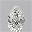 Natural Diamond 0.50 Carats, Pear with  Cut, I Color, VS2 Clarity and Certified by GIA