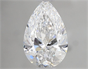 Natural Diamond 0.70 Carats, Pear with  Cut, E Color, VS2 Clarity and Certified by GIA