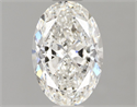 Natural Diamond 1.30 Carats, Oval with  Cut, H Color, SI2 Clarity and Certified by GIA