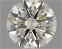 Natural Diamond 0.80 Carats, Round with Excellent Cut, K Color, VS2 Clarity and Certified by IGI