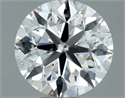 Diamante Natural 0.90 quilates, Redondo , Color F, claridad SI1 y certificado IGI