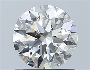 Picture of Natural Diamond 0.80 Carats, Round with Excellent Cut, I Color, I1 Clarity and Certified by GIA