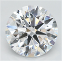 Lab Grown Diamond 4.42 Carats, Round with Excellent Cut, D Color, VVS1 Clarity and Certified by GIA