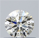 Natural Diamond 0.50 Carats, Round with Excellent Cut, L Color, VVS2 Clarity and Certified by GIA