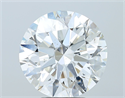 Natural Diamond 5.02 Carats, Round with Excellent Cut, F Color, SI2 Clarity and Certified by GIA