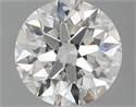Natural Diamond 1.05 Carats, Round with Excellent Cut, H Color, SI1 Clarity and Certified by GIA