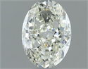 Natural Diamond 0.72 Carats, Oval with  Cut, J Color, VVS1 Clarity and Certified by IGI