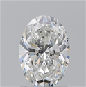 Natural Diamond 1.23 Carats, Oval with  Cut, G Color, VVS2 Clarity and Certified by GIA