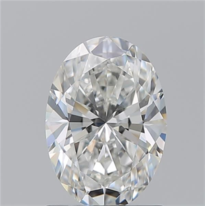 Picture of Natural Diamond 1.23 Carats, Oval with  Cut, G Color, VVS2 Clarity and Certified by GIA