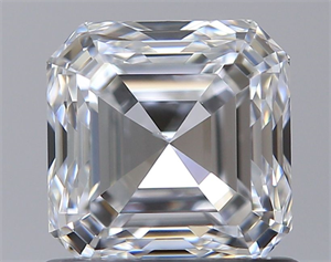 Foto Diamante Natural 0.92 quilates, Asscher , Color D, claridad SI1 y certificado GIA de
