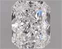 Natural Diamond 0.90 Carats, Radiant with  Cut, F Color, SI2 Clarity and Certified by GIA
