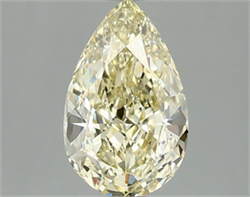 Picture of Lab Grown Diamond 1.59 Carats, Pear with  Cut, Fancy Yellow Color, VS1 Clarity and Certified by IGI