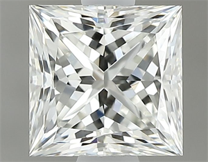 Picture of Natural Diamond 0.83 Carats, Princess with  Cut, J Color, IF Clarity and Certified by GIA
