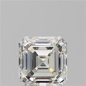Foto Diamante Natural 1.50 quilates, Asscher , Color K, claridad VVS1 y certificado GIA de