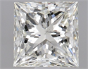 Natural Diamond 1.01 Carats, Princess with  Cut, L Color, SI2 Clarity and Certified by GIA