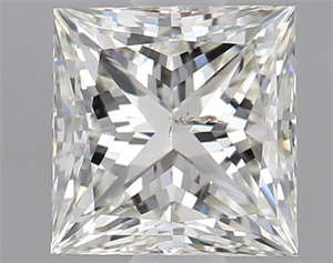 Picture of Natural Diamond 1.01 Carats, Princess with  Cut, L Color, SI2 Clarity and Certified by GIA