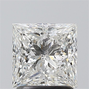 Picture of Natural Diamond 1.52 Carats, Princess with  Cut, G Color, SI2 Clarity and Certified by GIA