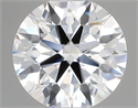 Lab Grown Diamond 1.06 Carats, Round with Ideal Cut, D Color, VVS2 Clarity and Certified by IGI
