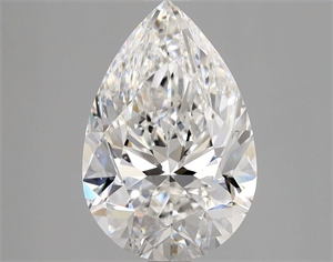 Foto Diamante Natural 2.50 quilates, De pera , Color F, claridad VS2 y certificado GIA de