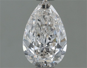 Picture of Natural Diamond 0.50 Carats, Pear with  Cut, I Color, IF Clarity and Certified by GIA