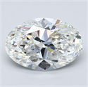 Diamante Natural 3.50 quilates, Ovalado , Color G, claridad VVS2 y certificado GIA
