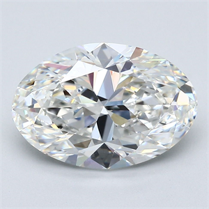 Foto Diamante Natural 3.50 quilates, Ovalado , Color G, claridad VVS2 y certificado GIA de