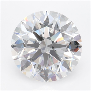 Picture of Lab Grown Diamond 3.30 Carats, Round with Ideal Cut, D Color, VVS1 Clarity and Certified by IGI