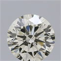 Natural Diamond 0.50 Carats, Round with Excellent Cut, K Color, SI1 Clarity and Certified by IGI
