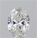 Natural Diamond 1.01 Carats, Oval with  Cut, G Color, SI2 Clarity and Certified by GIA