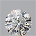 Diamante Natural 0.72 quilates, Redondo , Color J, claridad IF y certificado GIA