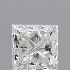 Picture of Natural Diamond 0.71 Carats, Princess with  Cut, F Color, SI1 Clarity and Certified by IGI