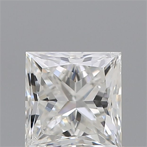 Picture of Natural Diamond 0.71 Carats, Princess with  Cut, F Color, SI1 Clarity and Certified by IGI