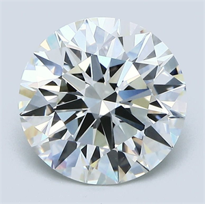 Picture of Natural Diamond 3.01 Carats, Round with Excellent Cut, J Color, VVS2 Clarity and Certified by GIA